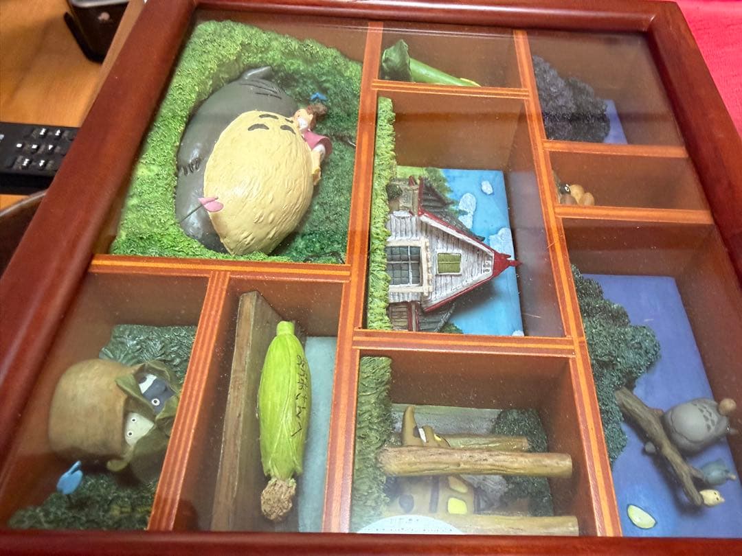 m*a様 トトロのフィギュア付き木製置物