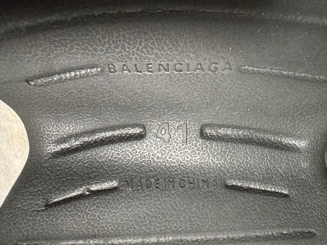 美品 BALENCIAGA バレンシアガ カットワーク レースアップスニーカー