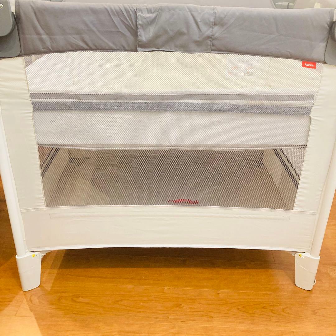 Aprica ベビーベッド　ココネルエアー　グレーベアー