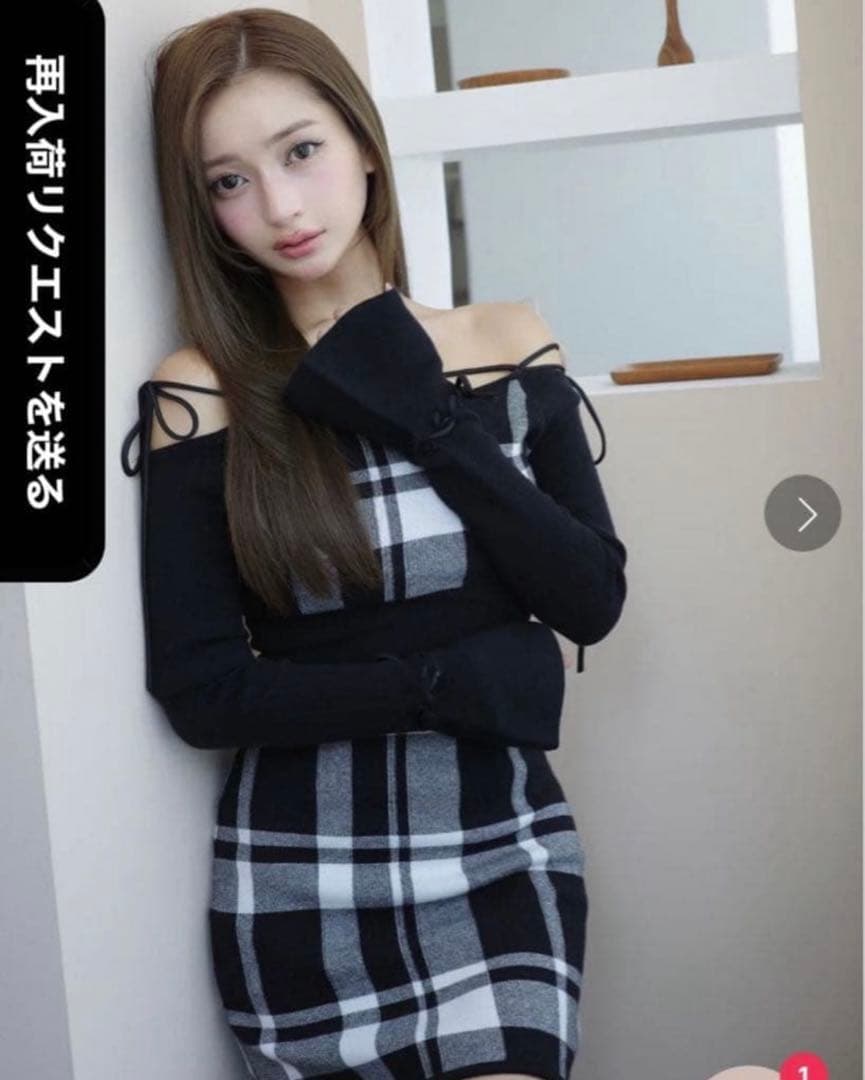 Randy String core mini dress ワンピース