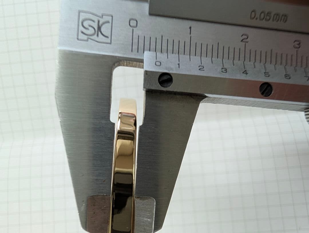 K18 ハンドメイド バングル 約12.4g