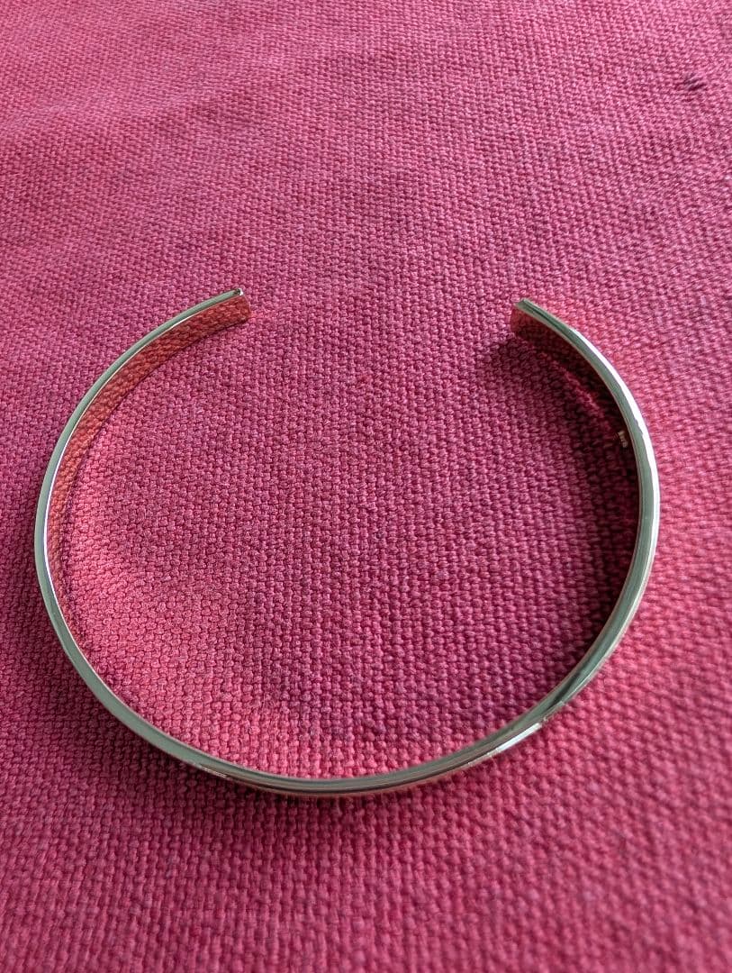 K18 ハンドメイド バングル 約12.4g