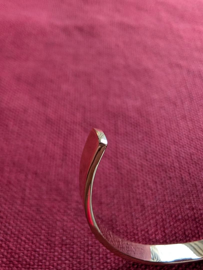 K18 ハンドメイド バングル 約12.4g