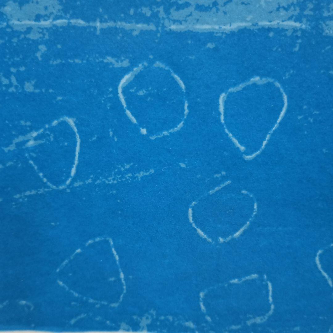 1505）白い魚　吉田朝雄　シルクスクリーン　額装　難あり