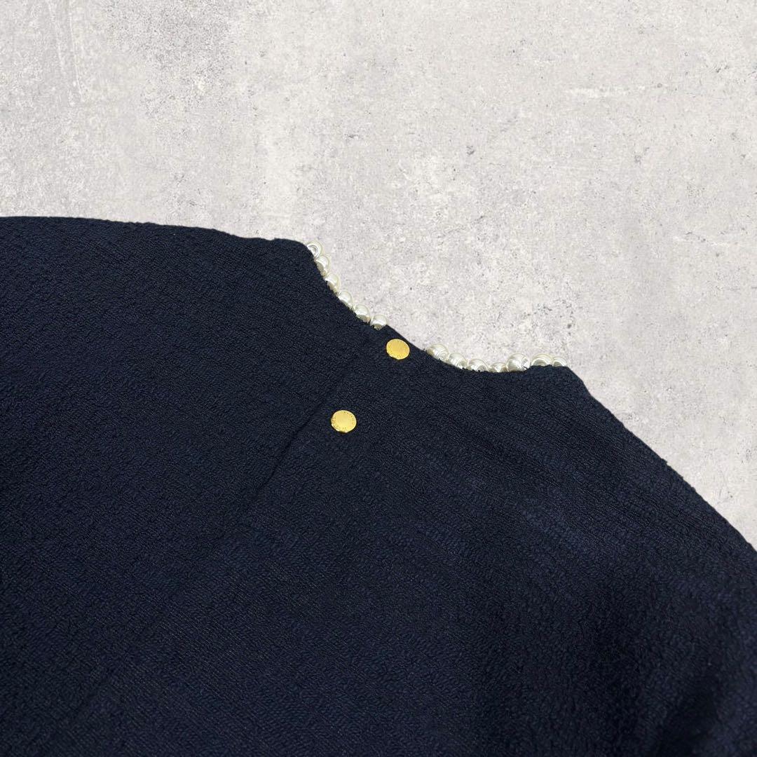 いぎーGIRLISH St.cecilia パールトップス ネイビー 38