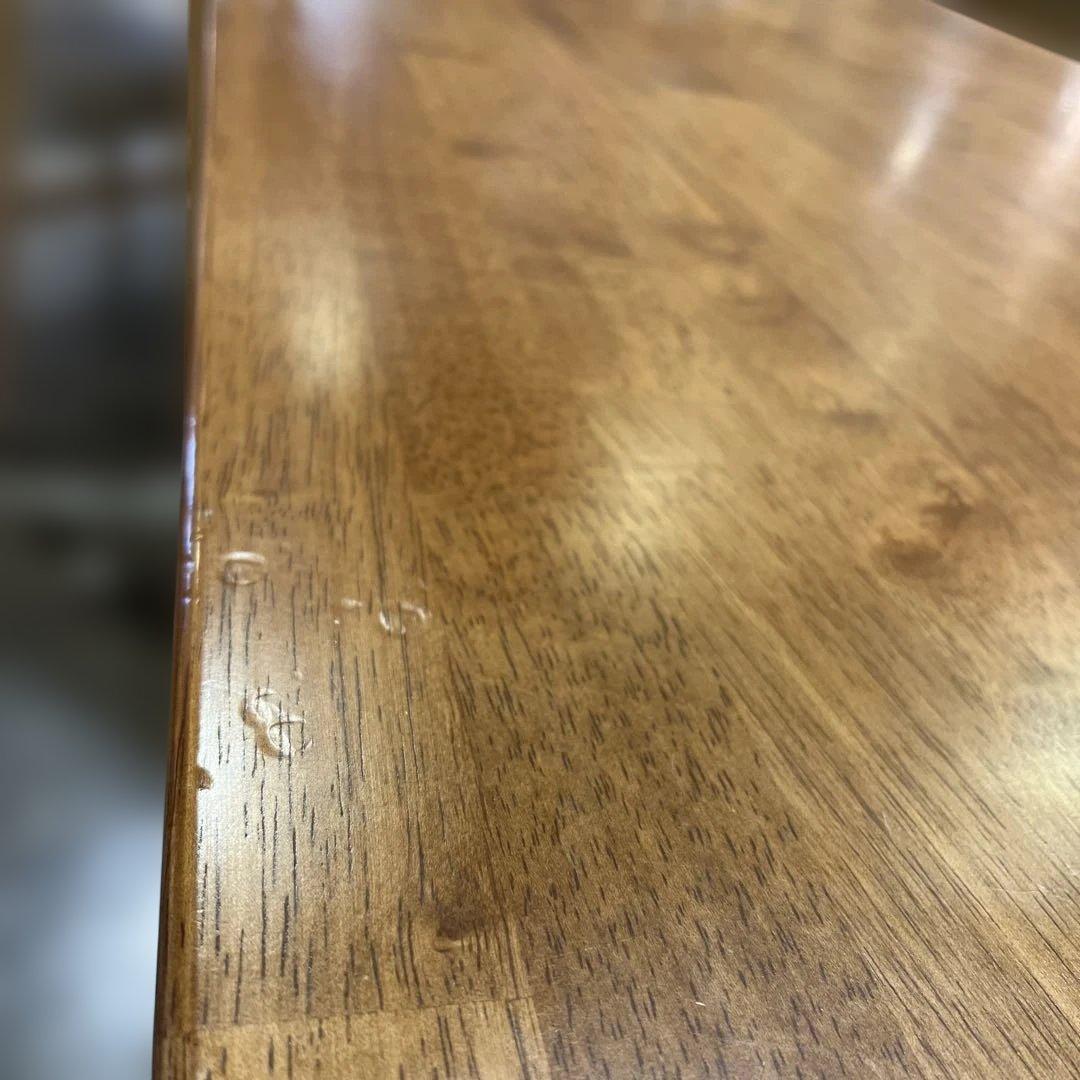 【THE TABLE】 /ラバーウッド ブラウン × Black Steel