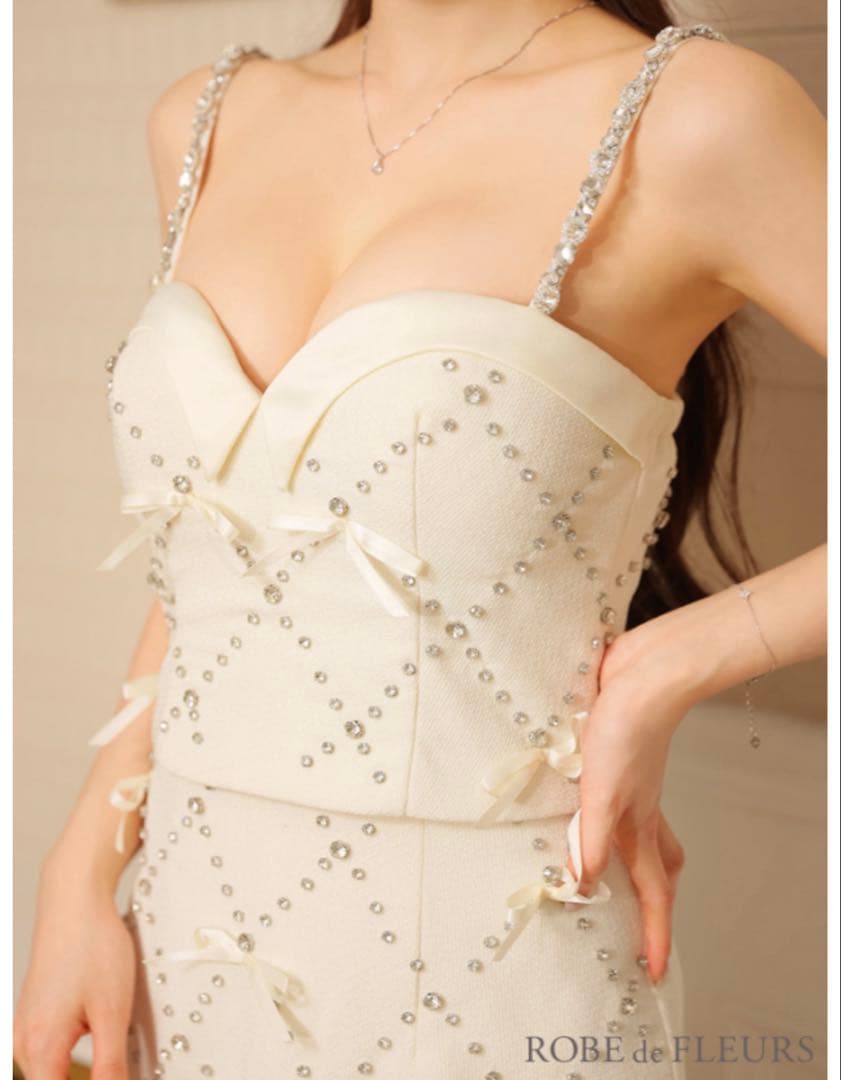 連*)様 ROBE de FLEURSミニキャバドレス(fm3741) XS