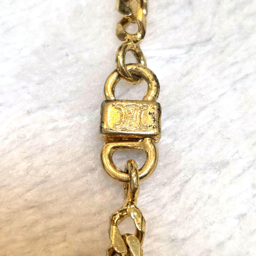 希少✨CELINE トリオンフ　ゴールド　ロング　ネックレス　喜平