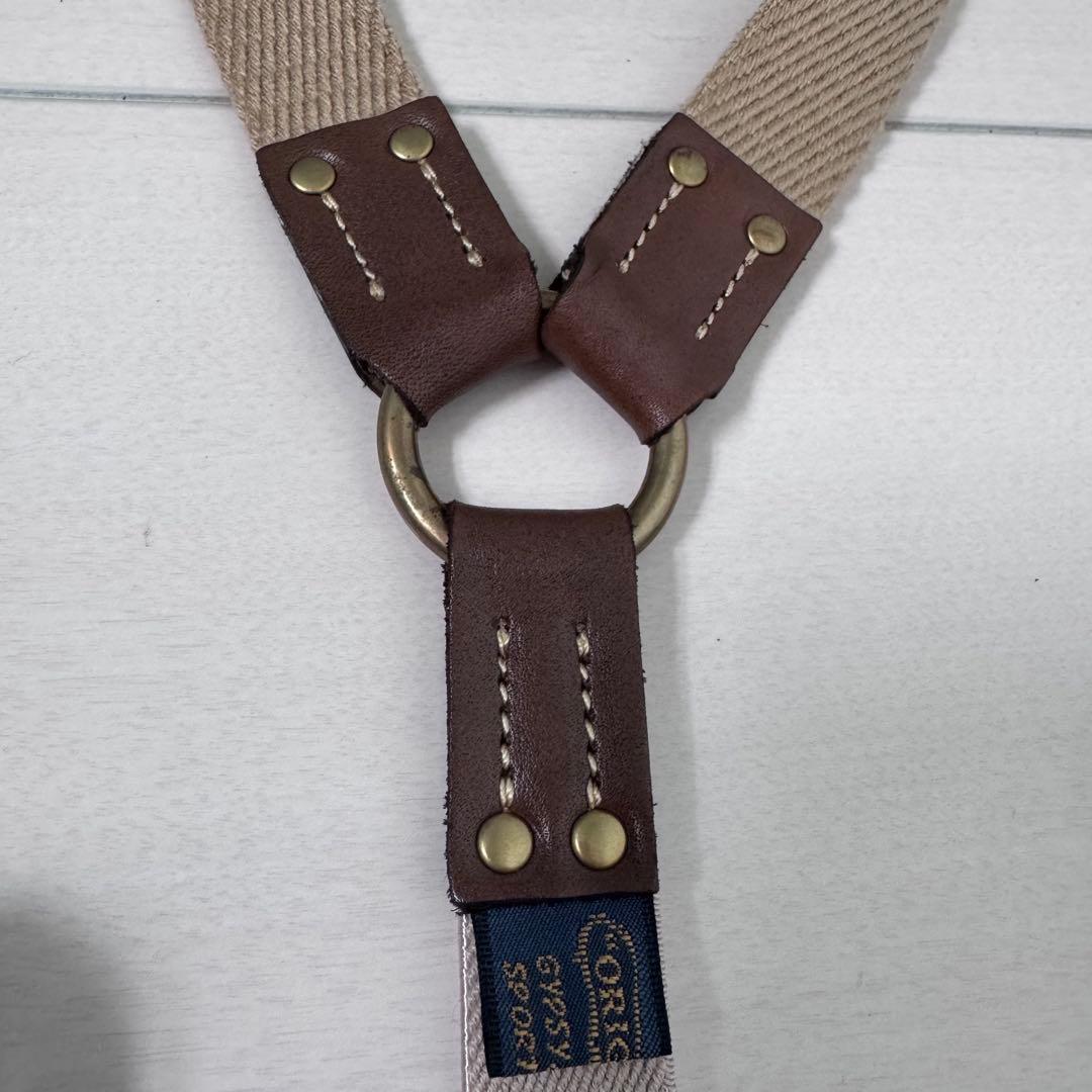 gypsy&sons キャンバスレザーサスペンダー　ボタン式　19SS