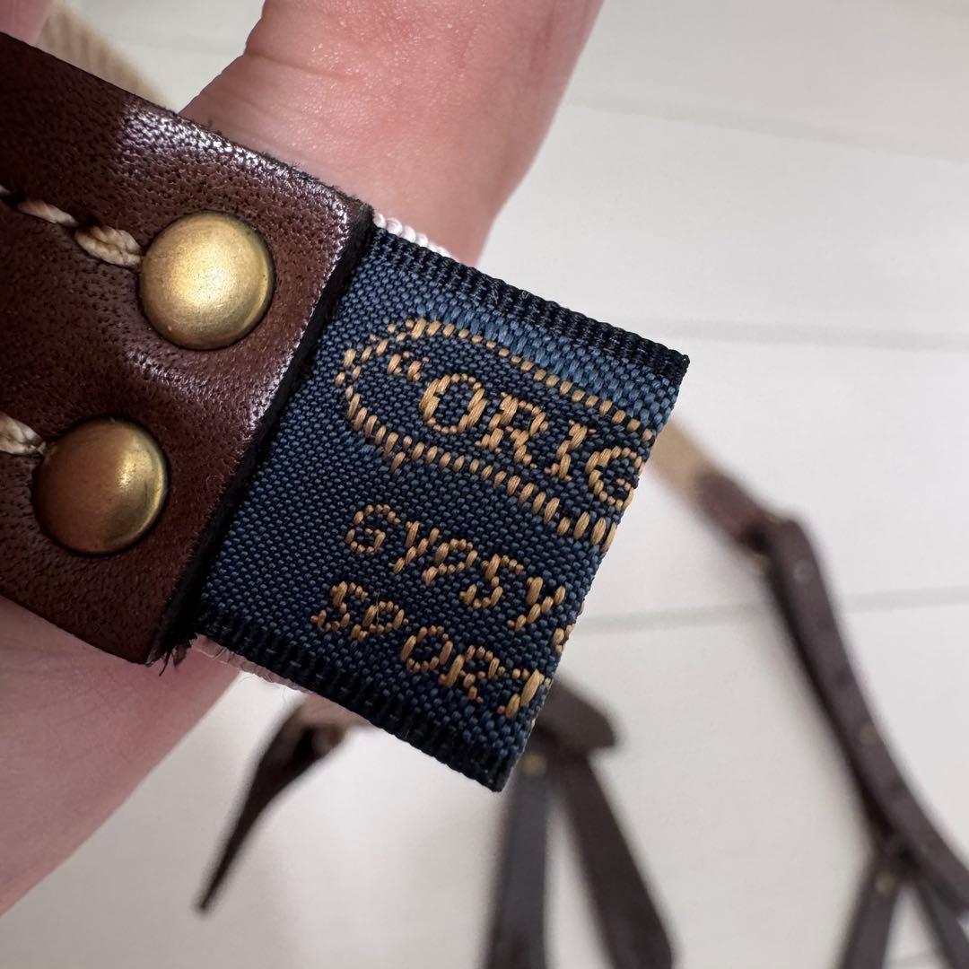 gypsy&sons キャンバスレザーサスペンダー　ボタン式　19SS