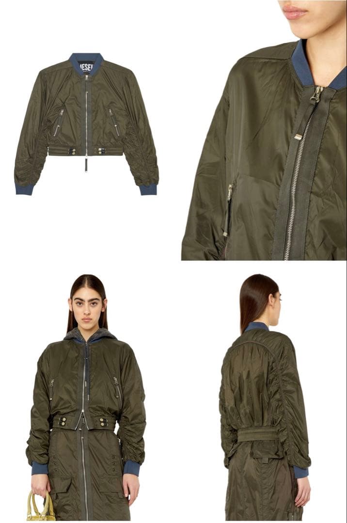 未使用 DIESEL G-Noak ショート丈ジャケット 42inch カーキ系