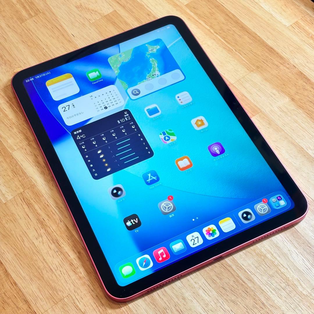 iPad 第10世代 64GB Wi-Fiモデル ピンク バッテリー最大量84%