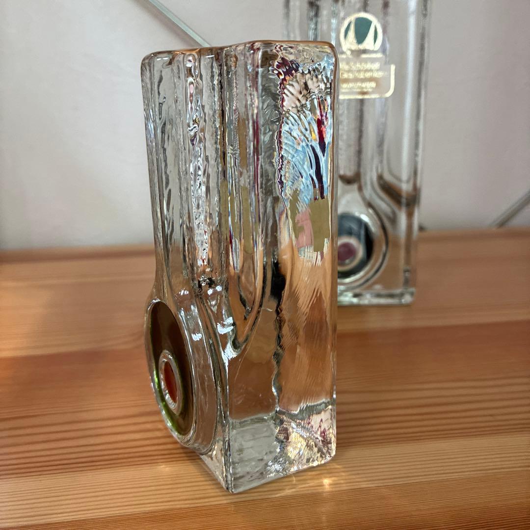 WALTHER ワルターグラス　ガラス　花瓶　フラワーベース　一輪挿し　ドイツ