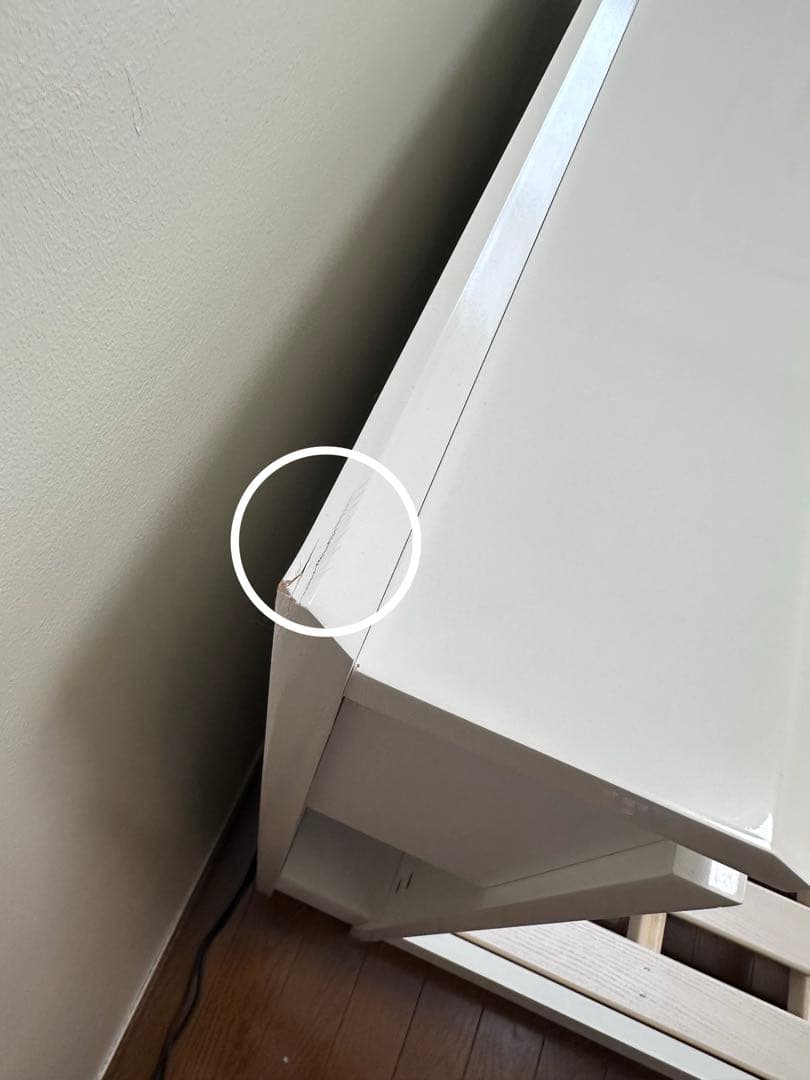 ニトリ　ダブルサイズ　すのこ　ベットフレーム　ホワイト