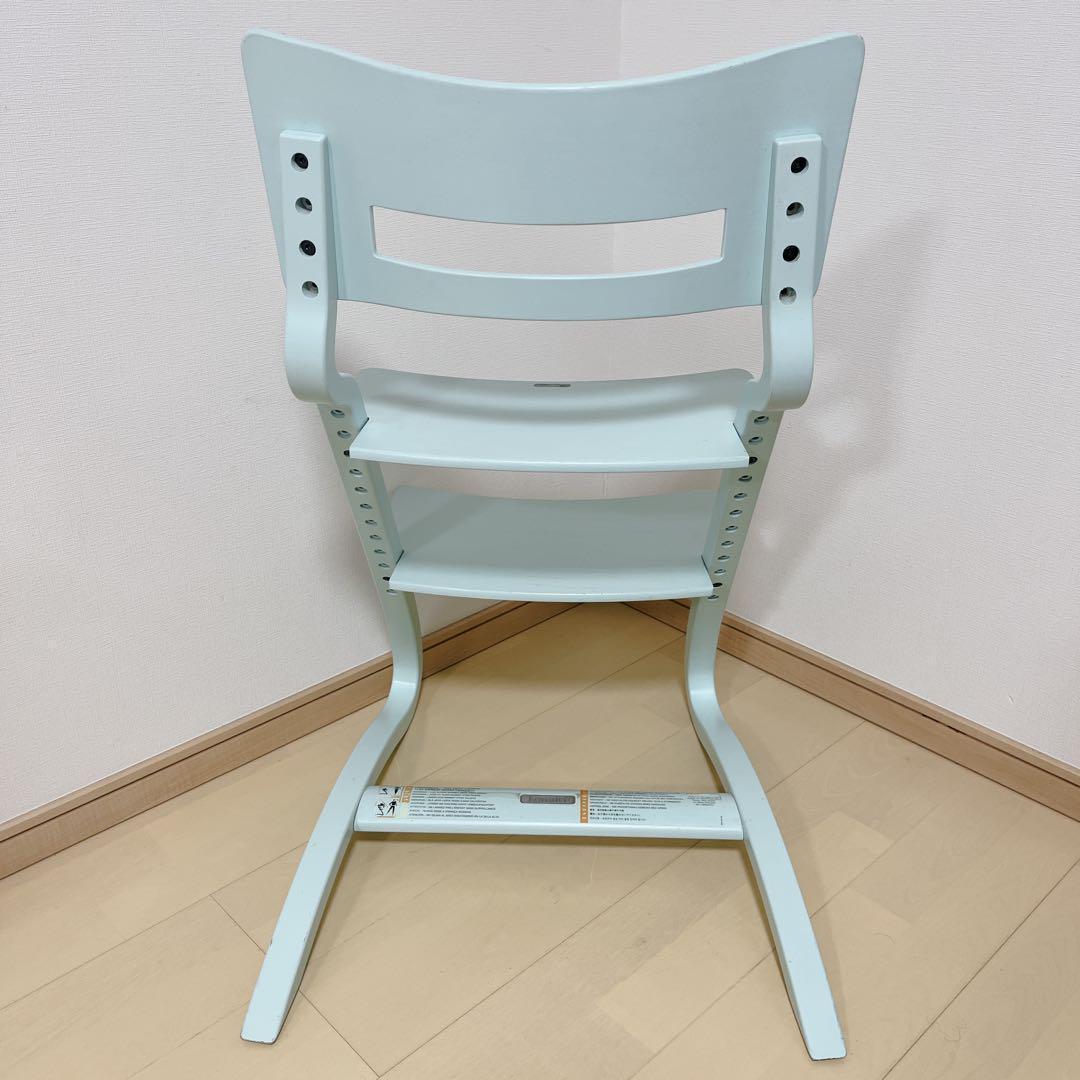 【希少色】Leander リエンダー ハイチェア 木製 キッズチェア ブルー