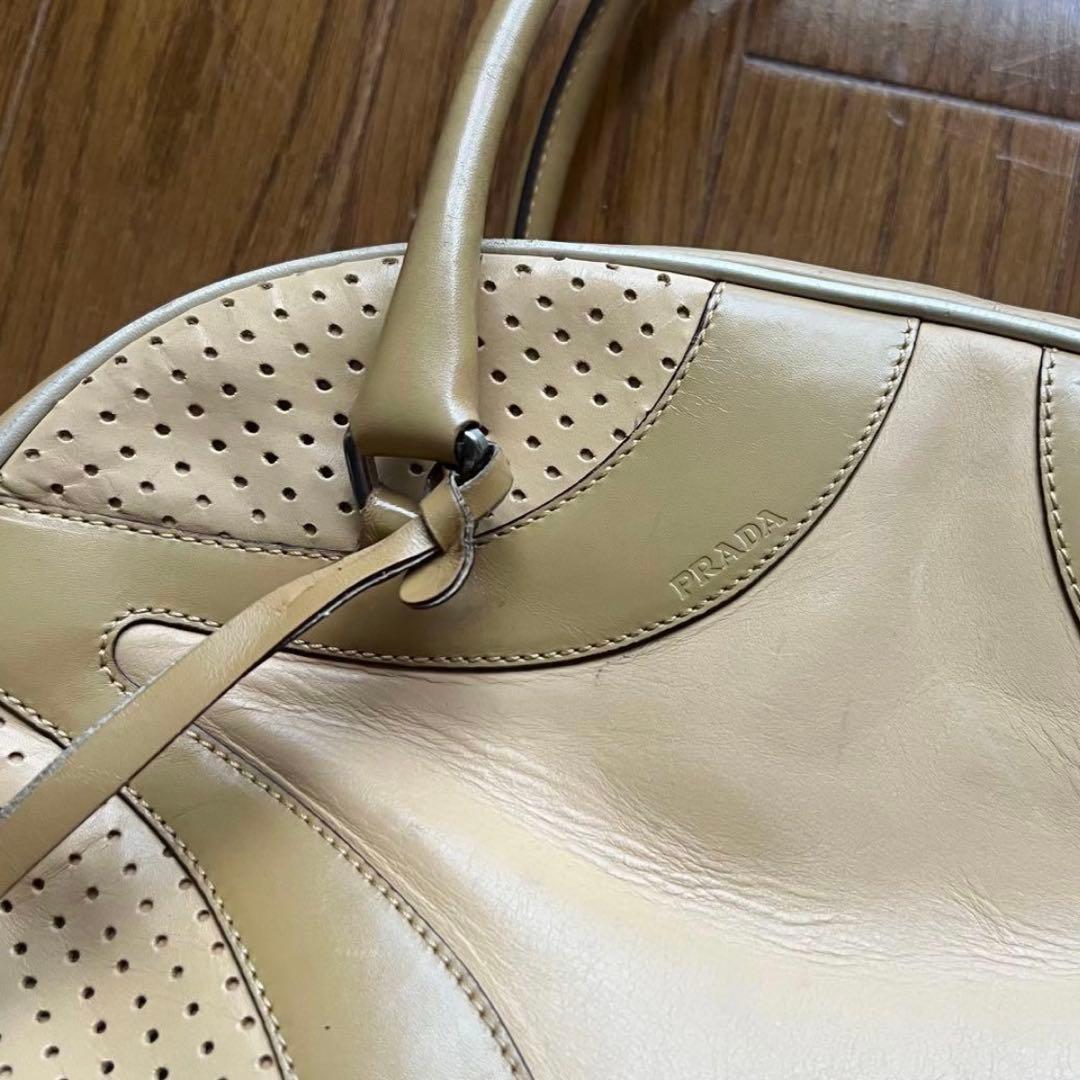SS 2000 Prada archive レザーボーリングバッグ