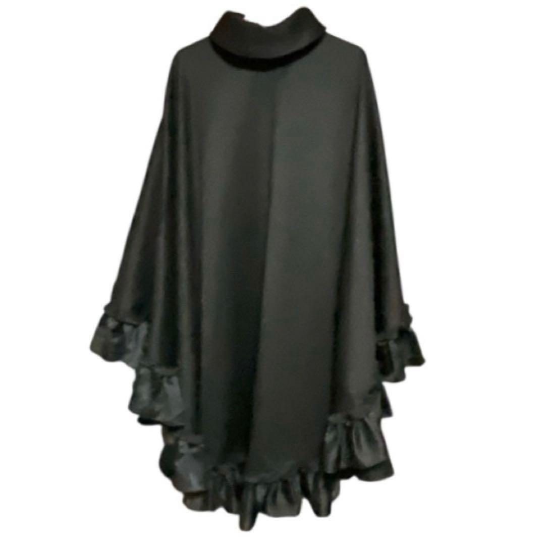 な*な様 美品‼︎MARBLE 黒 ロングケープヴァンパイアケープ　フレアーマン