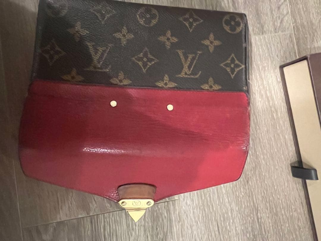 Louis Vuitton 長財布 黒/赤