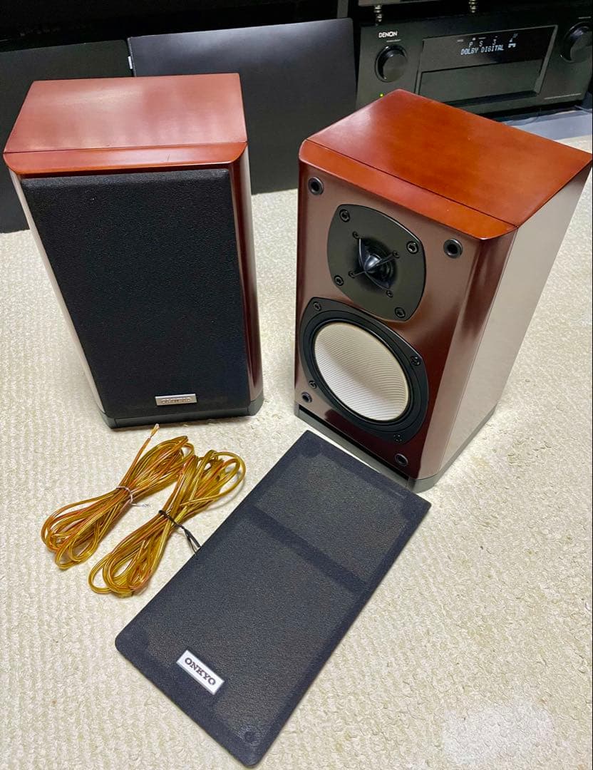 【美品】ONKYO D-508M スピーカー ペア【ケーブル付き】