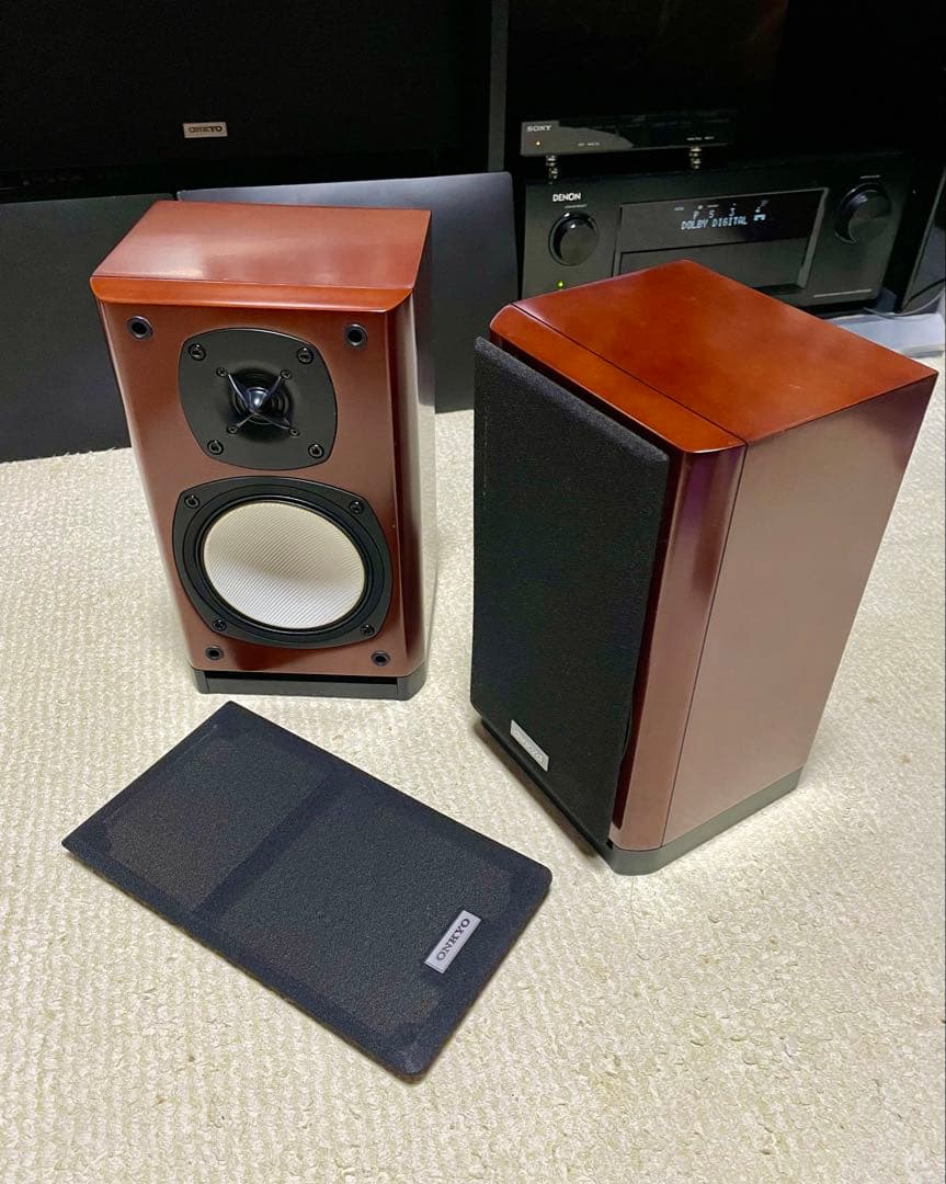 【美品】ONKYO D-508M スピーカー ペア【ケーブル付き】