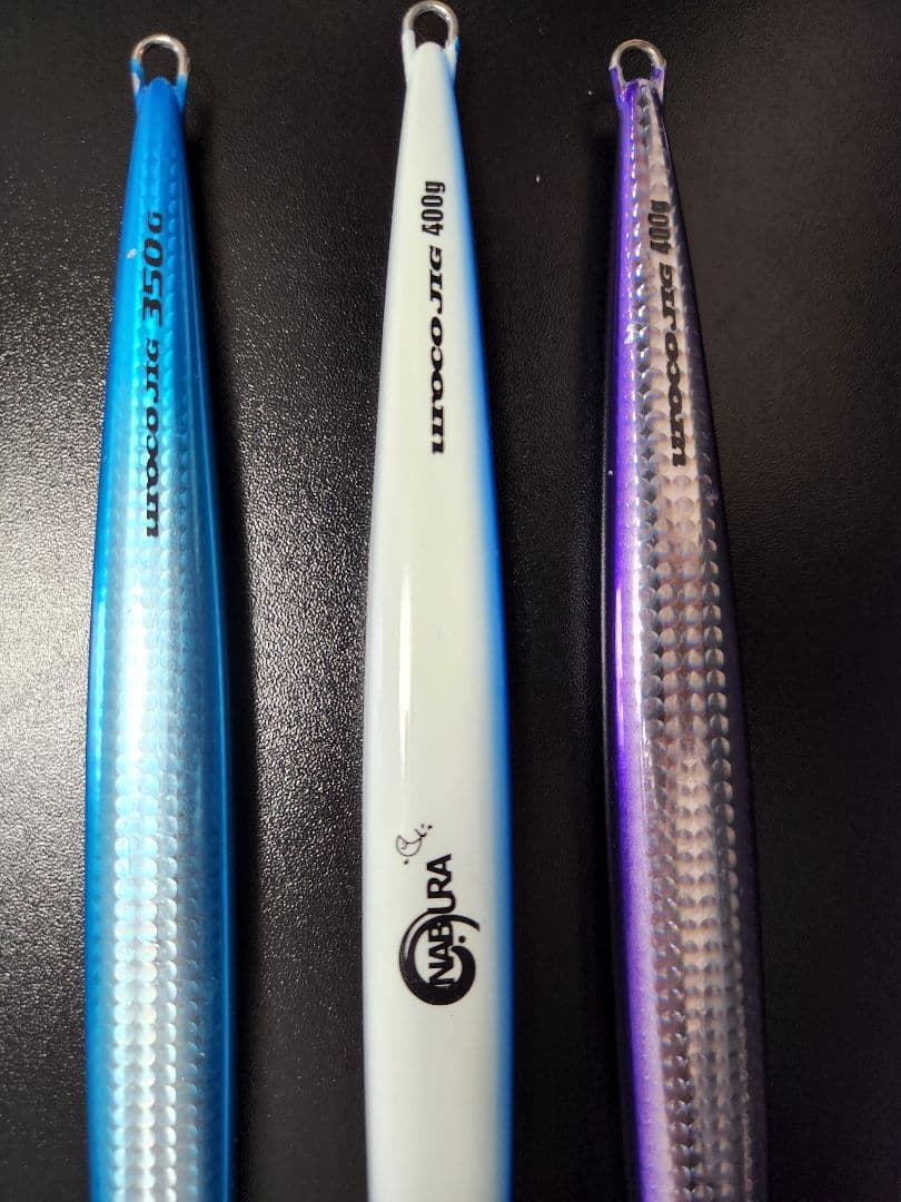 【もりもり】ウロコジグ400g×2本、350g×1本、300g×3本