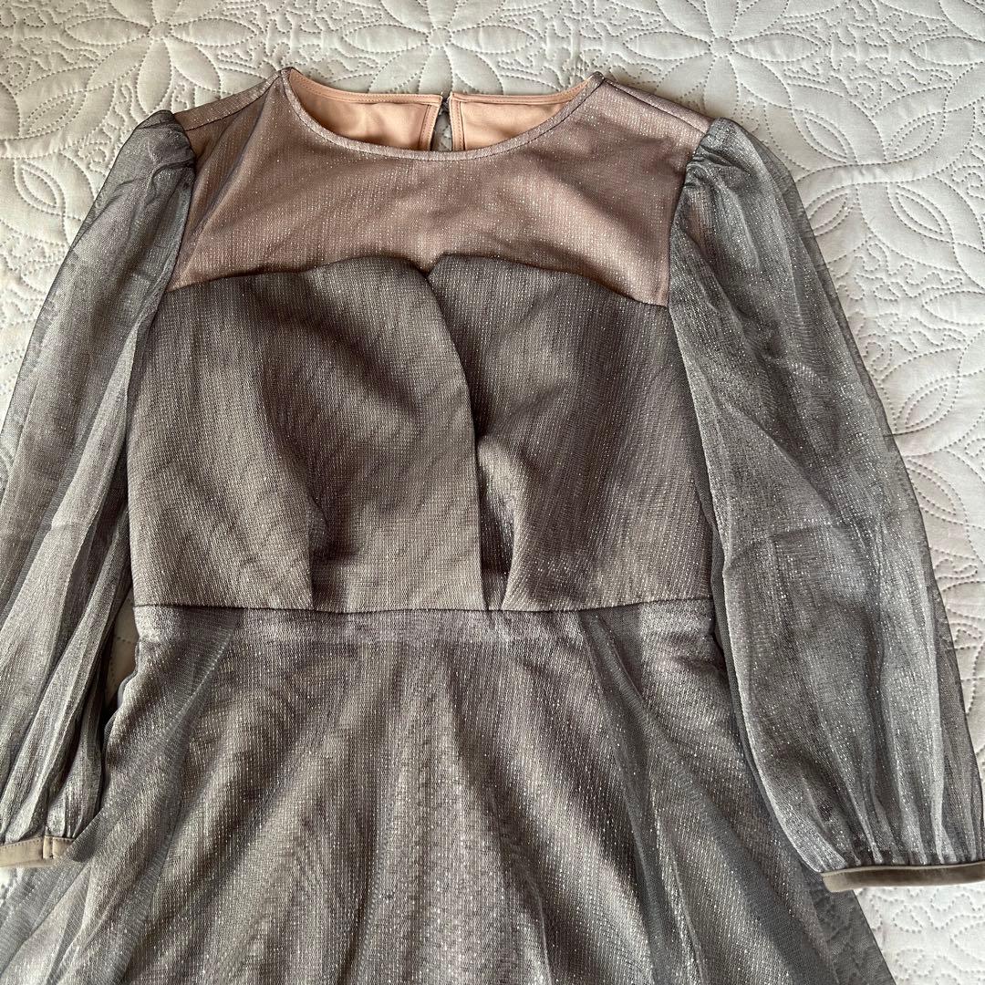 たっぴー 様DorryDoll ビスチェ風トップス ラメチュールワンピースドレス