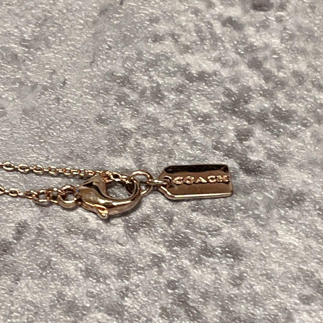 希少 美品 COACH コーチ スケルタル レキシー ペンダント ネックレス