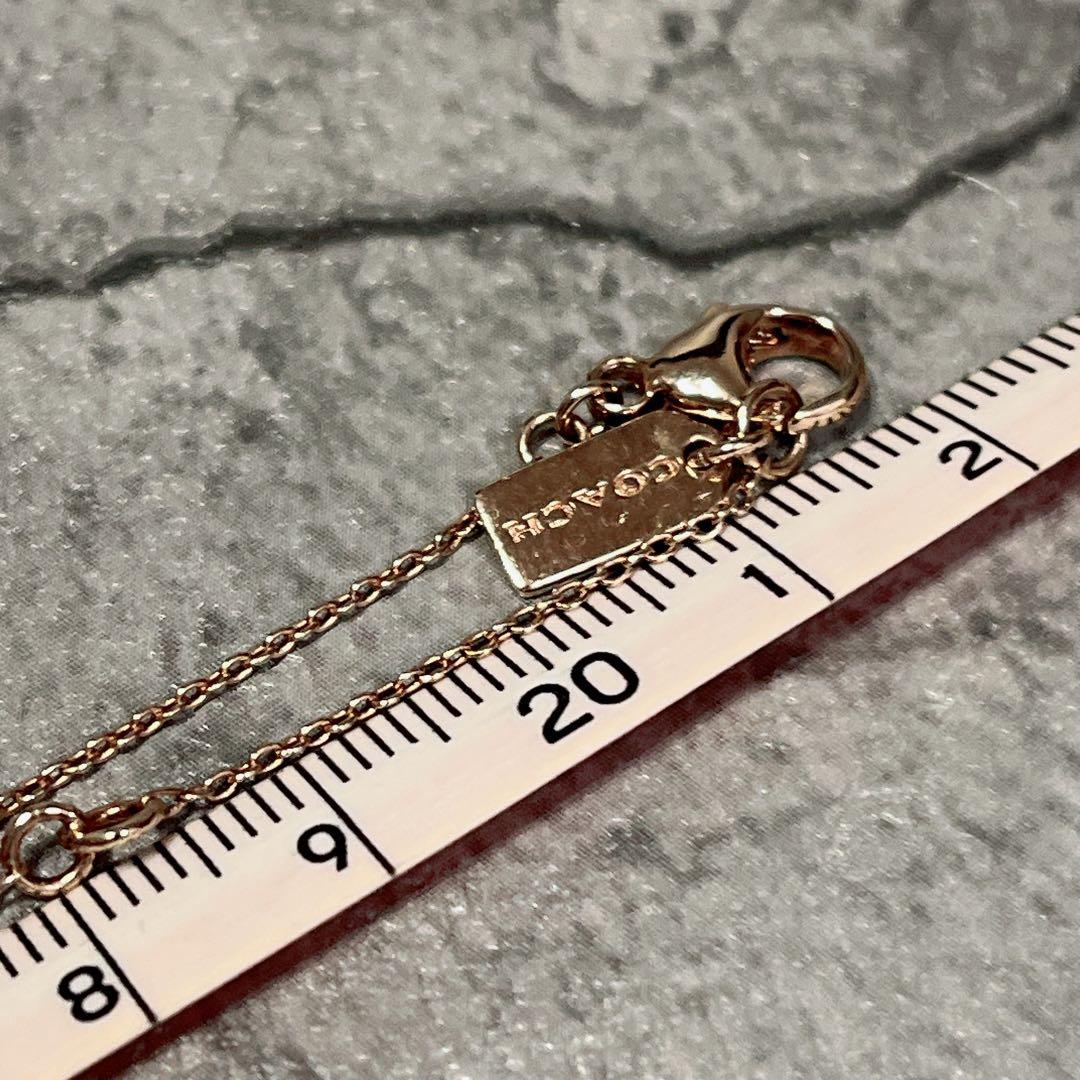 希少 美品 COACH コーチ スケルタル レキシー ペンダント ネックレス