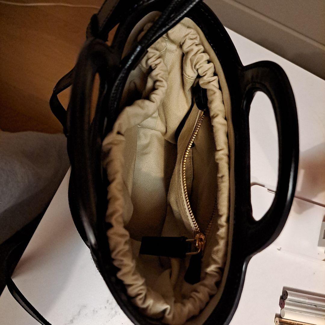 MARNIかごバッグ黒 トロピカリア