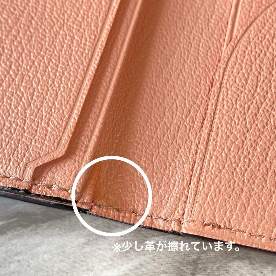 2364【新品 定価2.2万円】ラルコバレーノ★名刺入れ★レザー★ピンク★