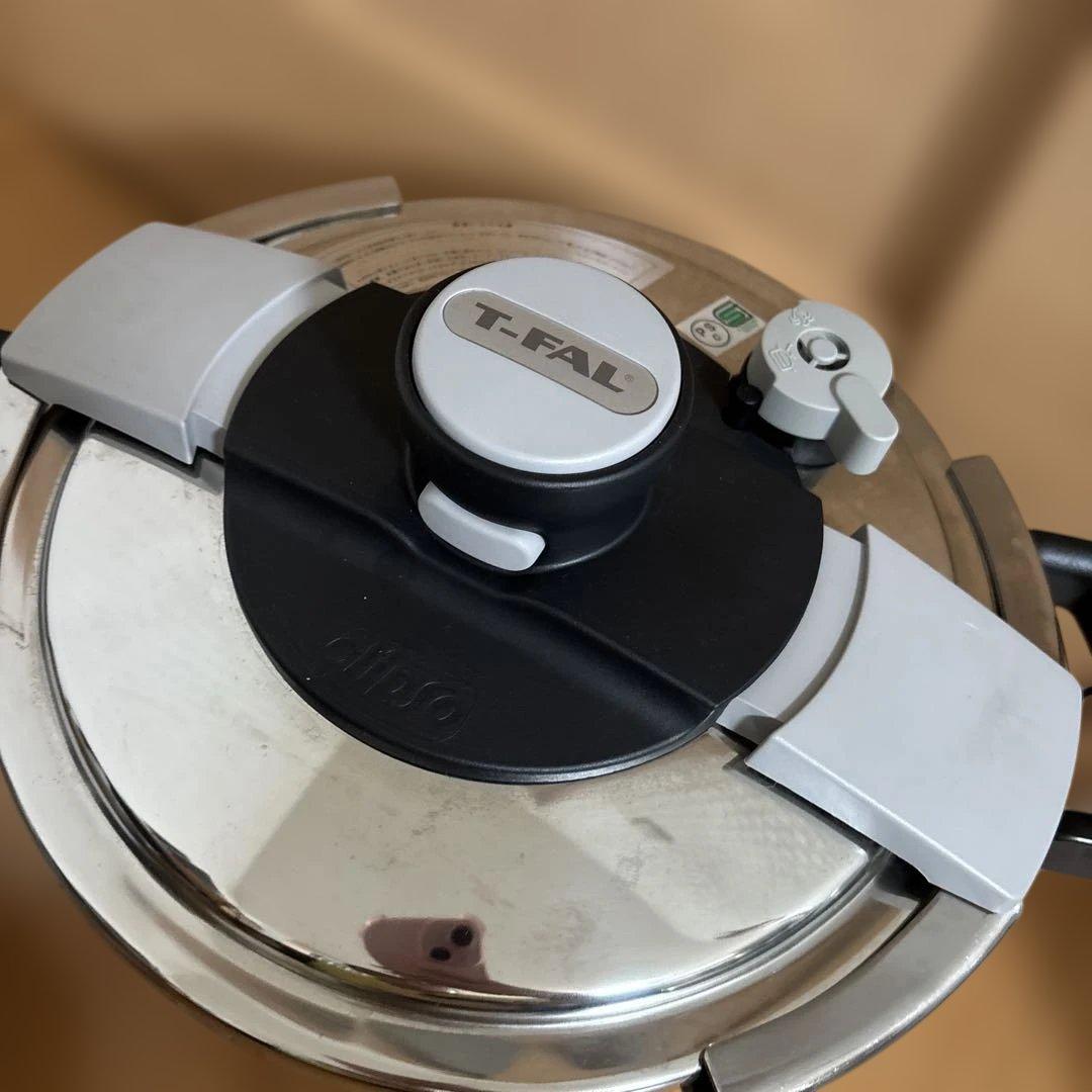 新品　T-fal 圧力鍋 クリプソ　6L 中カゴ付き