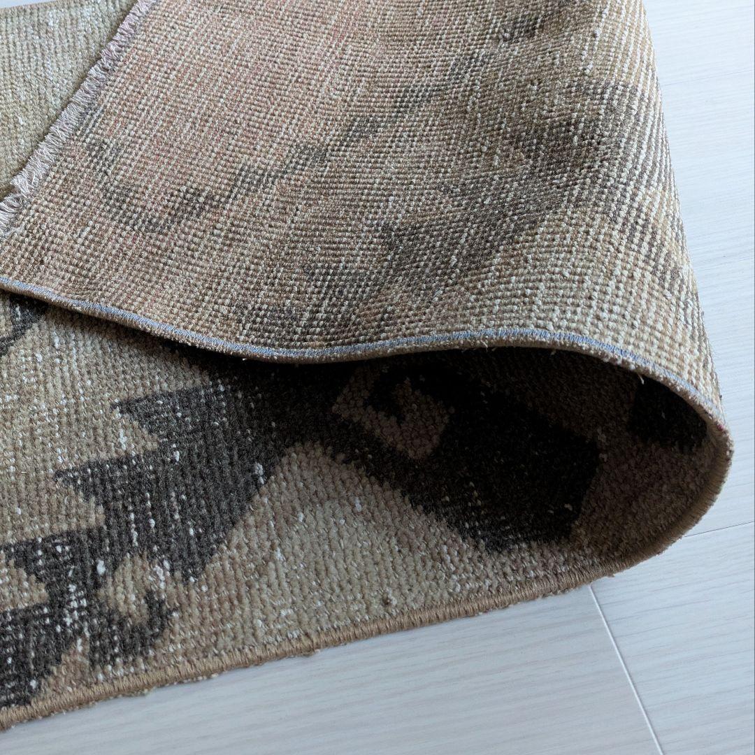 50×100 ベージュトルコヴィンテージラグ　ミニサイズ