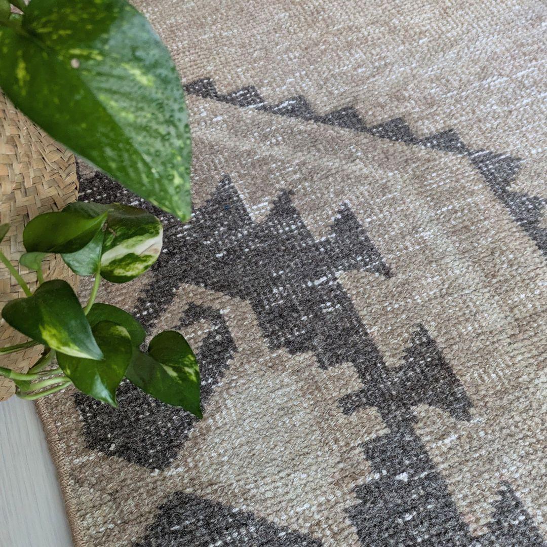 50×100 ベージュトルコヴィンテージラグ　ミニサイズ