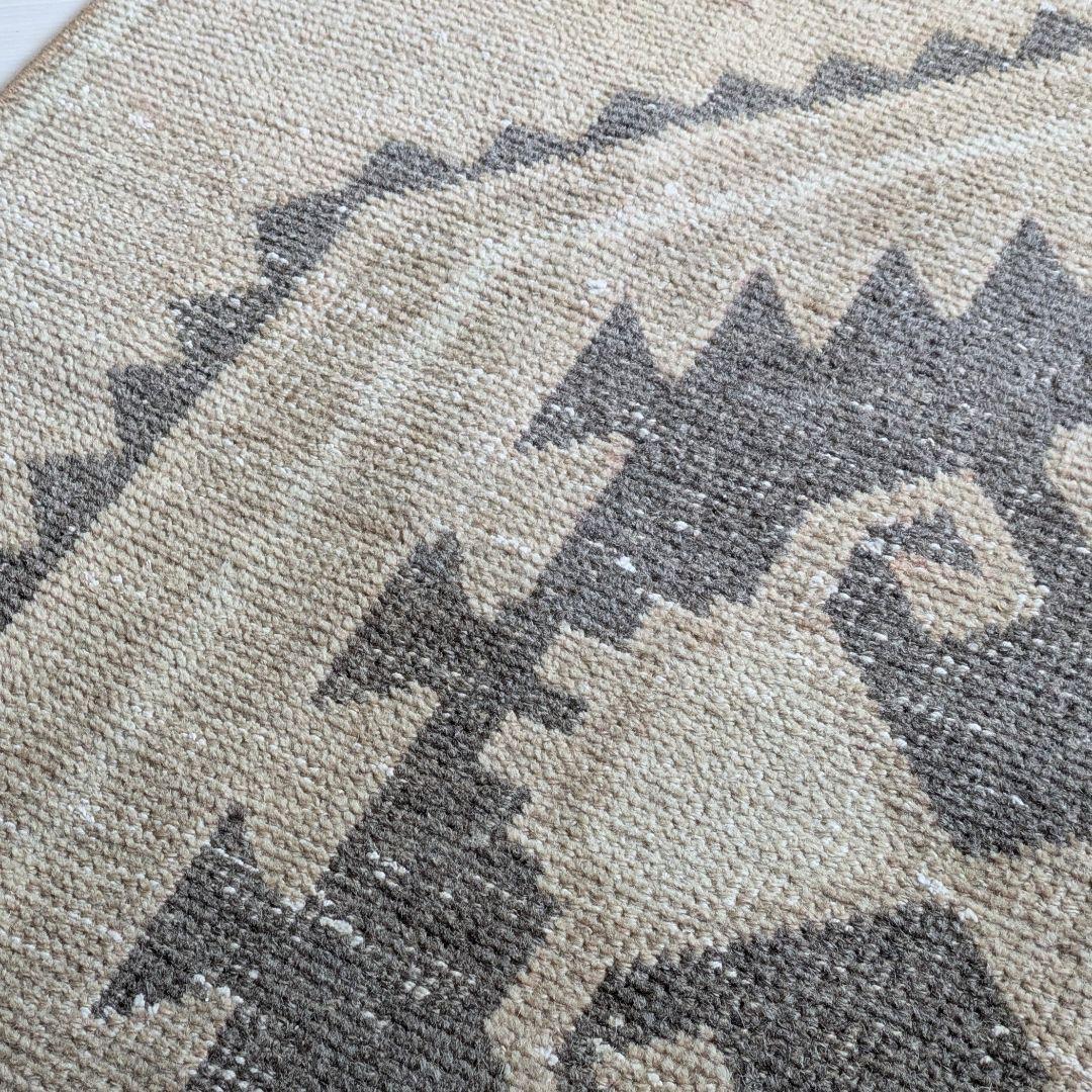 50×100 ベージュトルコヴィンテージラグ　ミニサイズ