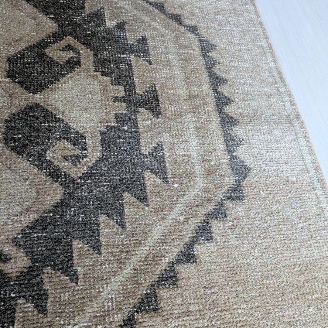 50×100 ベージュトルコヴィンテージラグ　ミニサイズ