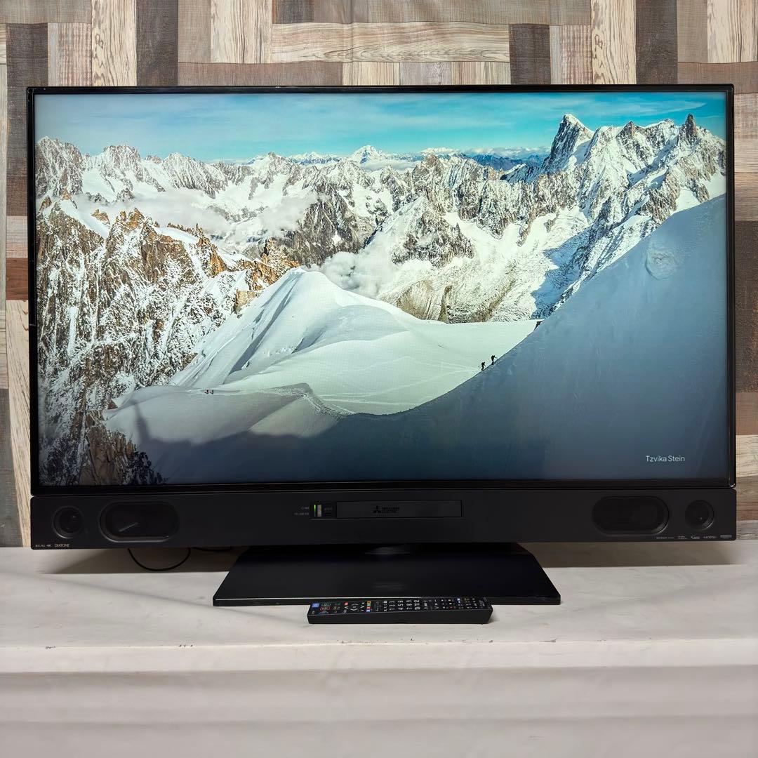 全国送料込❣️三菱50型4Kブルーレイ&HDD2TB 2番組同時録画YouTube