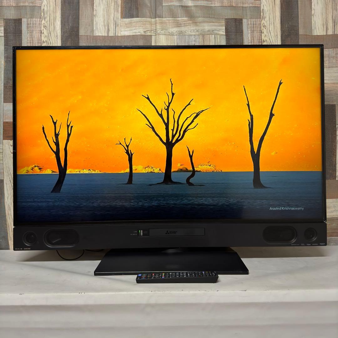 全国送料込❣️三菱50型4Kブルーレイ&HDD2TB 2番組同時録画YouTube