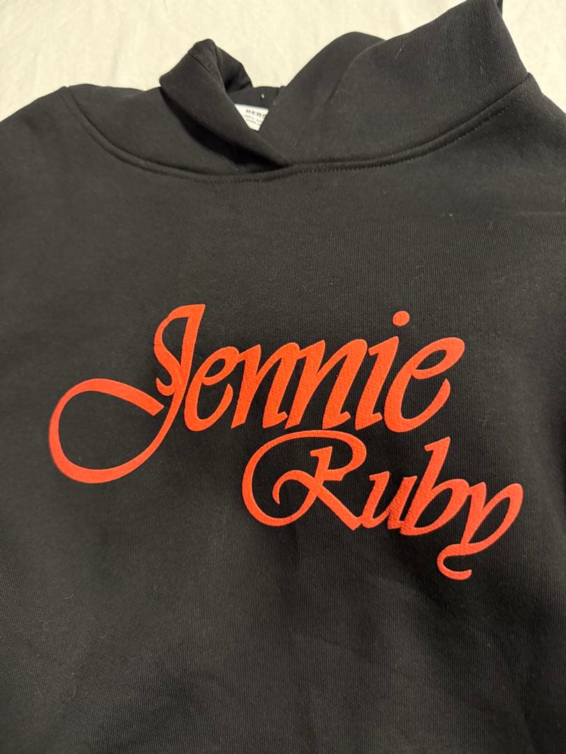 BLACKPINK JENNIE Ruby パーカー　フーディー　黒