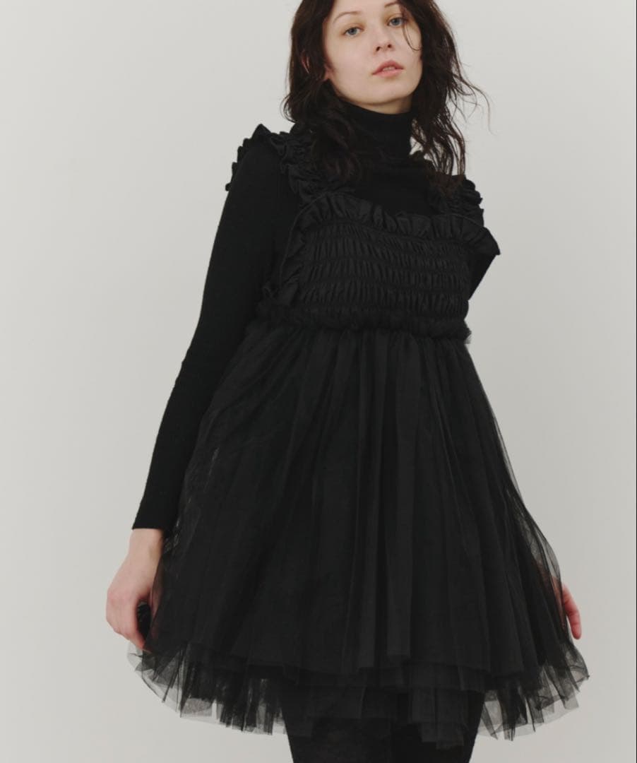 【新品】チュールギャザーキャミソール【perna】