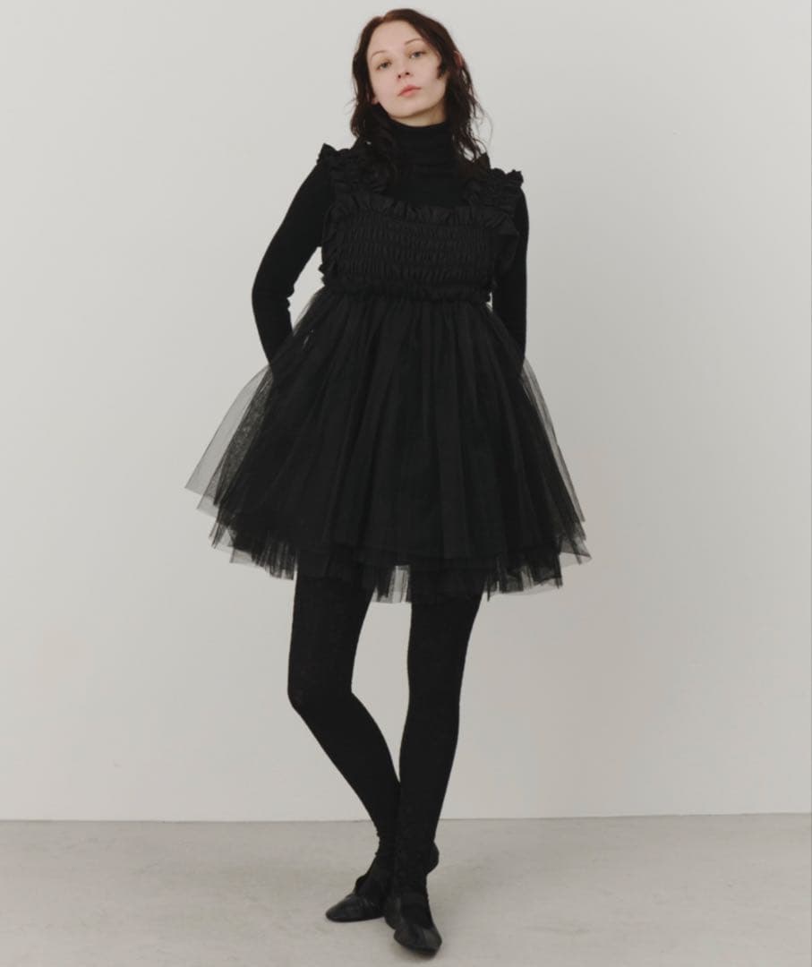 【新品】チュールギャザーキャミソール【perna】