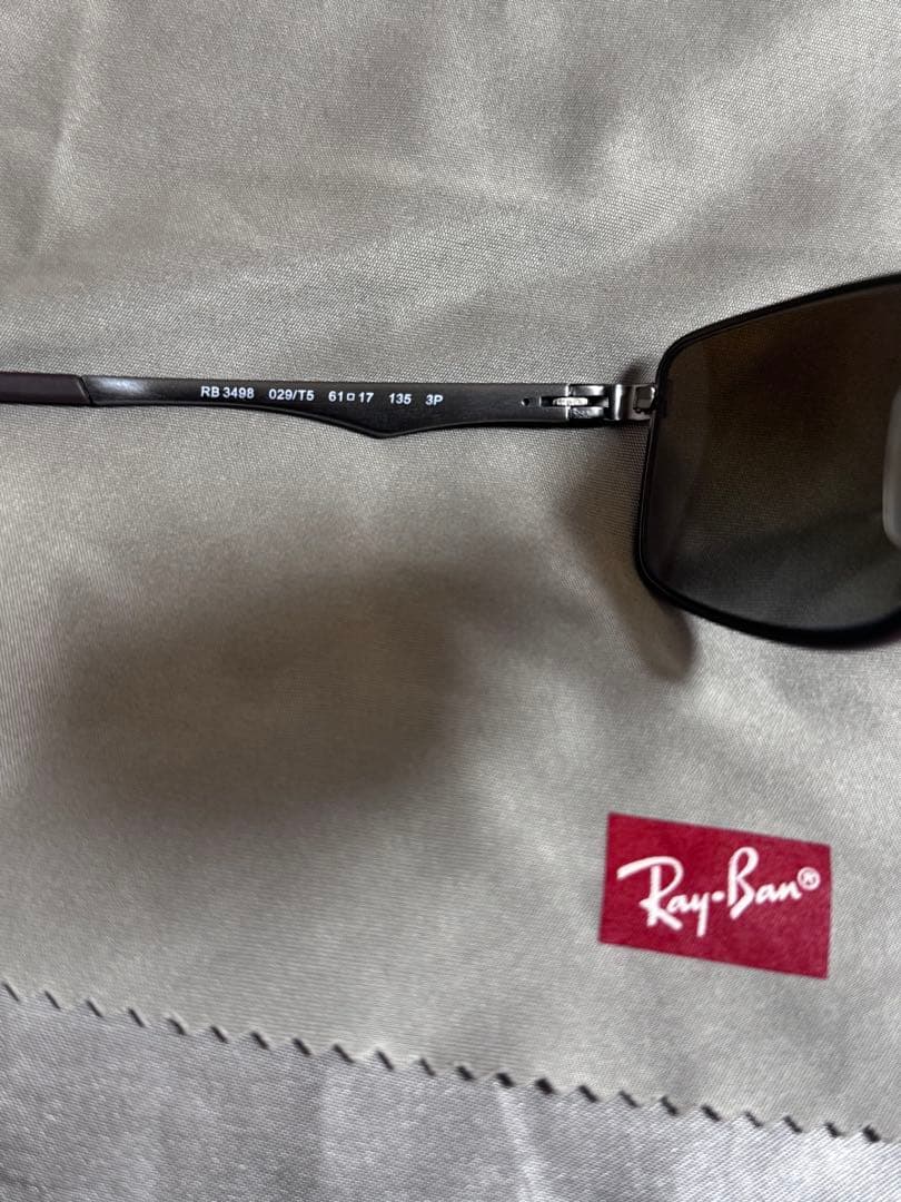 Ray-Ban レイバン RB3498 偏光 スクエア サングラス