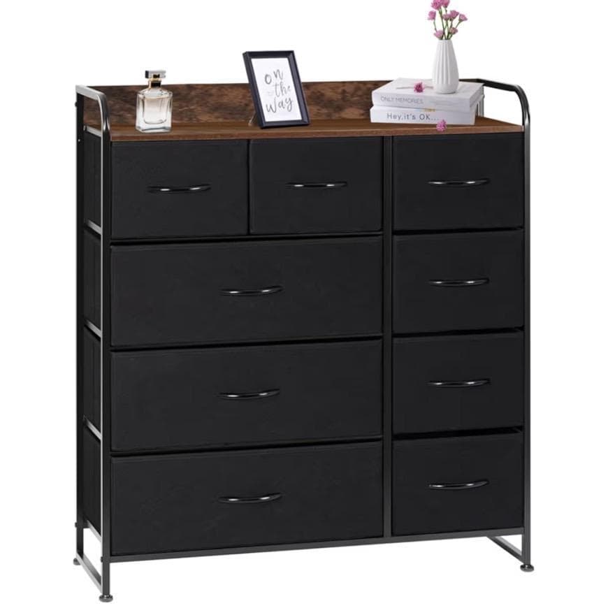 【新品】ブラック チェスト タンス 収納チェスト 洋服収納 リビング 大容量