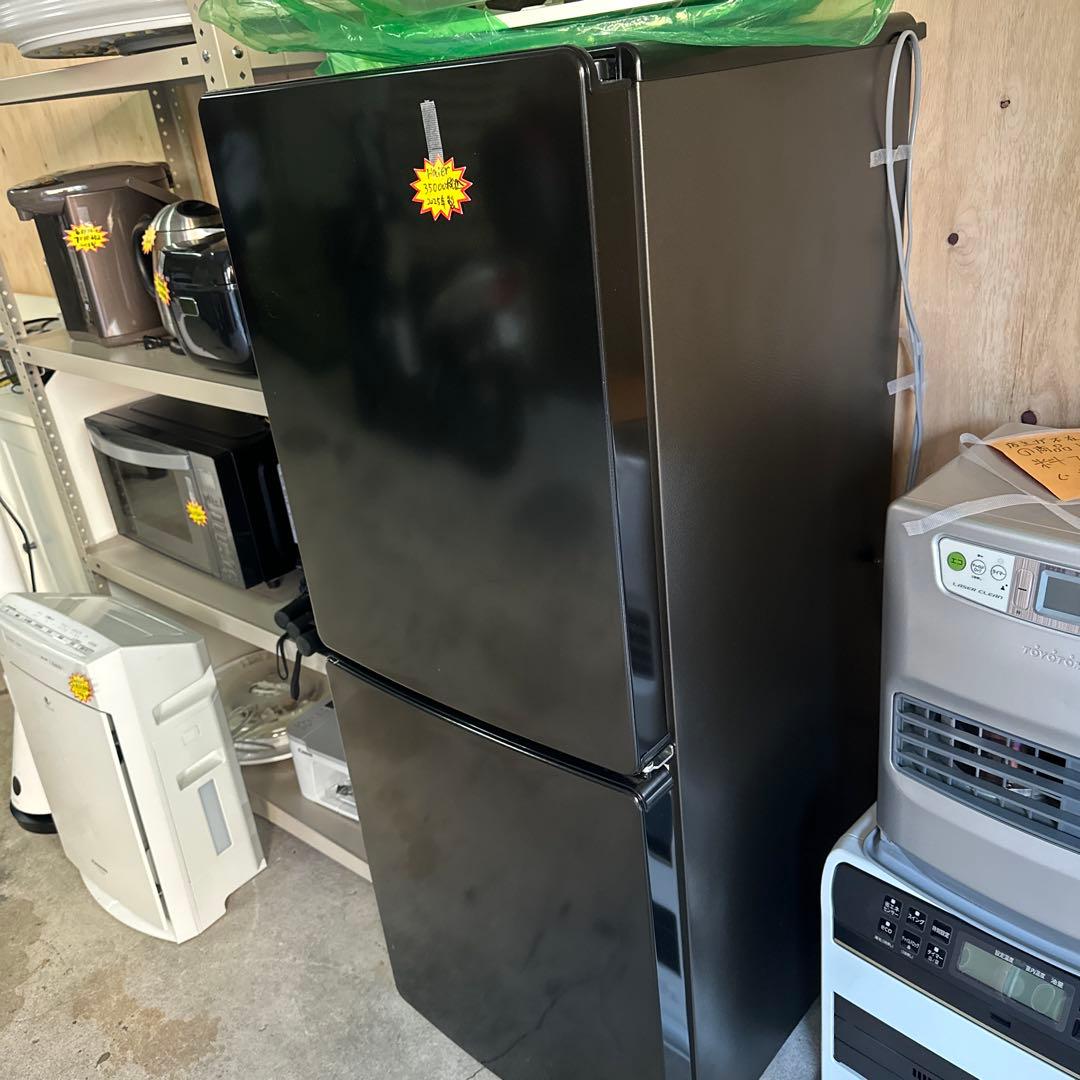 ブラック トップフリーザー冷蔵庫