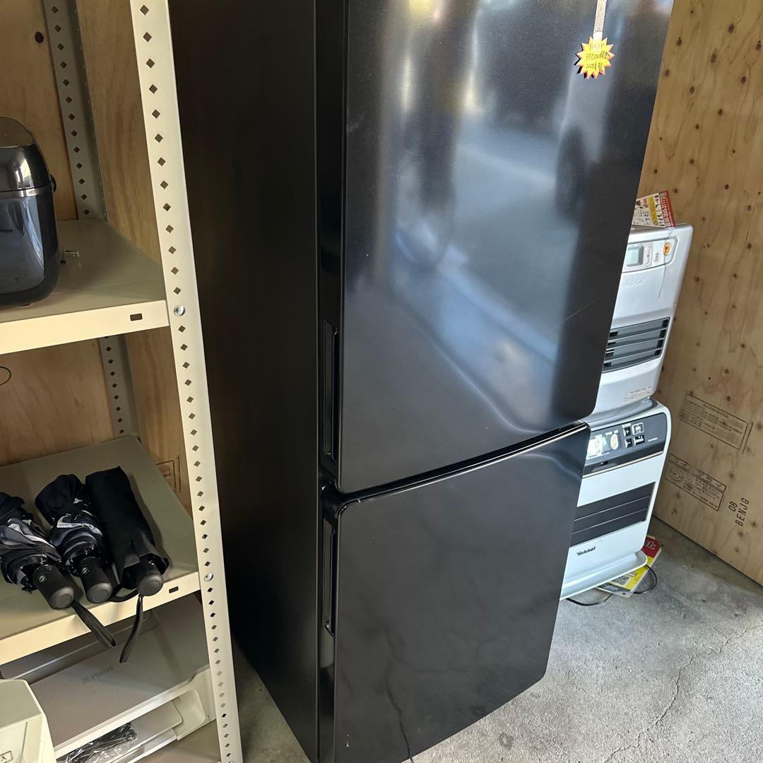ブラック トップフリーザー冷蔵庫