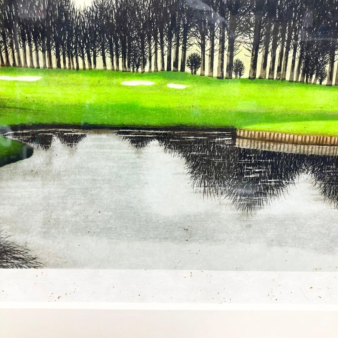 ジャック ・ デペルト「 水辺のホール 」 リトグラフ 版画　82/100 限定