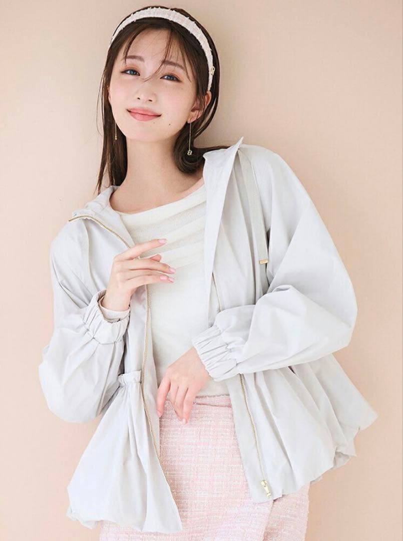 セルフォード　撥水バルーンペプラムブルゾン