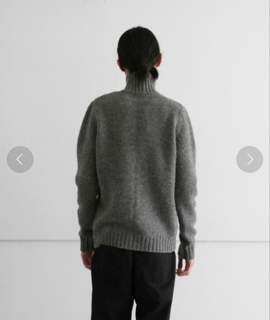 KAIKO カイコー SHRINK ZIP CARDIGAN ニット フルジップ