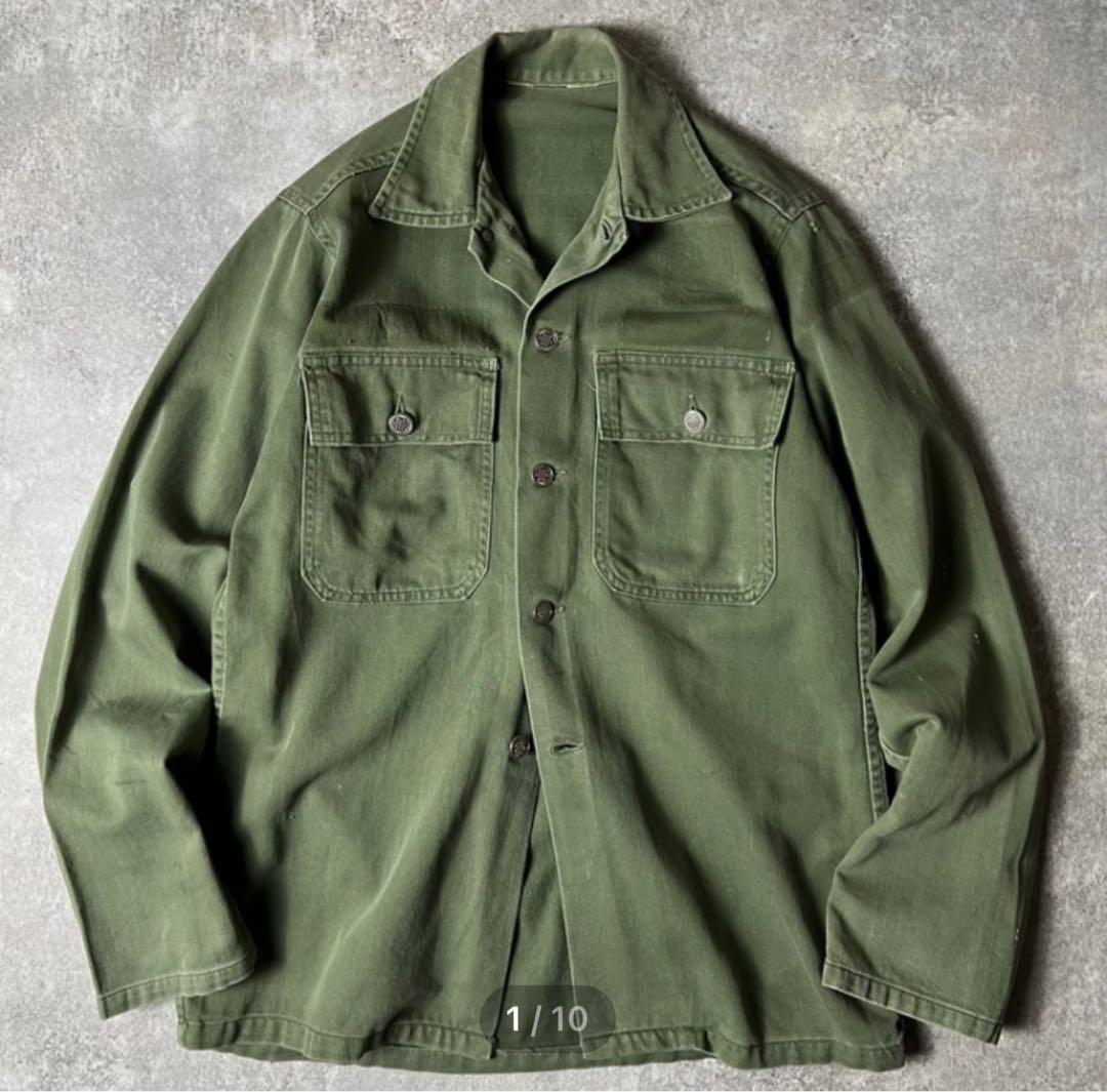 50s 民間13スター コットン サテン ミリタリージャケット　ARMY