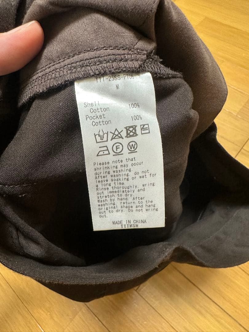 TTTmsw 25SS ストレートパンツ