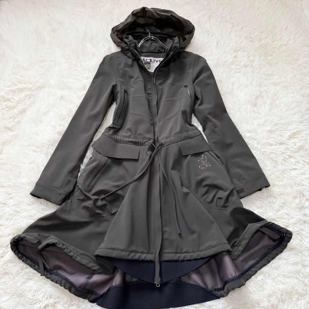 未使用級★マリテフランソワジルボー ミリタリー フーデットコート Y2K